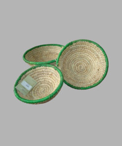 Date Palm Leaf & Grass – Bowl Bati W/Org.Border Col