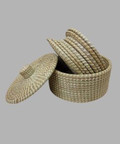 Palm Leaf Placemat 8pcs Set with Box