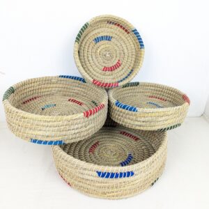 BaSE-21000 Cord with Kaisha Round Basket Set-4